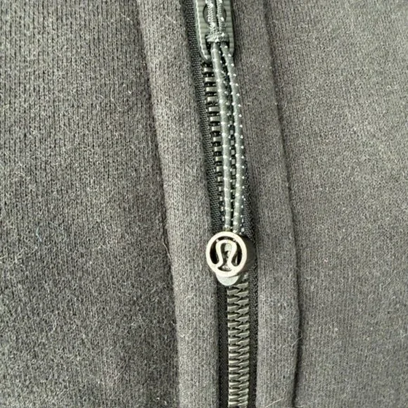 LULULEMON Scuba Full Zip Hoodie Sweatshirt Black Sz 10 - Picture 9 of 14